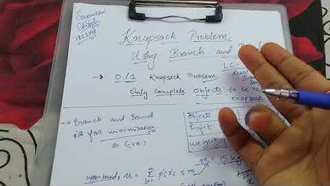 Knapsack Problem using Branch and Bound