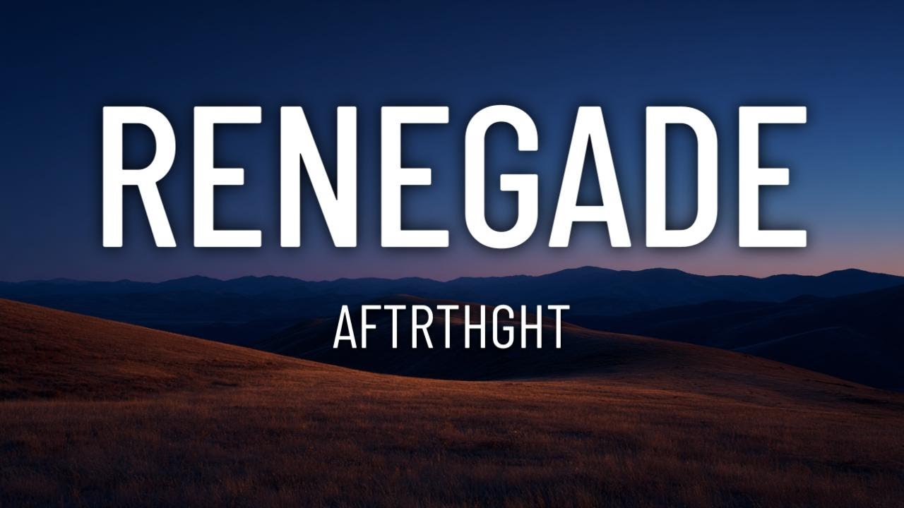 Watch aftrthght - RENEGADE (Lyrics) on YouTube Watch aftrthght - RENEGADE (Lyrics) on YouTube