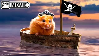 Hamster Pirate story Ep.1 - Pirate ship 🏴‍☠️ Captain Jack Hamster 🏴‍☠️ Homura Ham