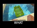 Minecraft wait what meme part 257 Realistic Bamboo raft