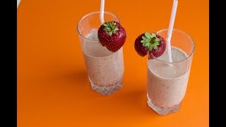 Молочный коктейль с бананом в блендере Молочный коктейль с бананом в блендере