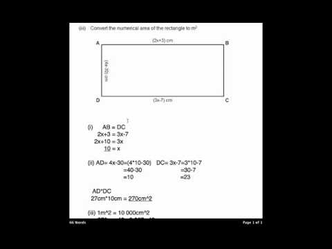 Maths Performance Task