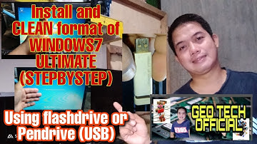 How to install windows 7 ultimate using flash drive or pen drive.. watch this!!!