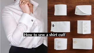 How to sew a shirt sleeve with cuff