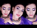 Glam makeupcut creasemakeup for purple fuchsia pink dresscutcrease purpleeyemakeup