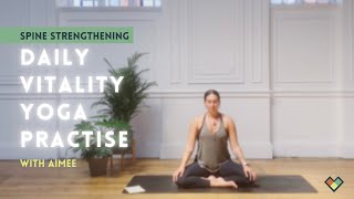 20min Spine Strengthening Yoga Mindful Movement practise with Breathwork.