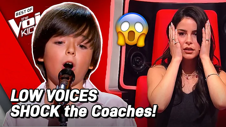 Most Unexpected LOW & DEEP Voices on The Voice Kids! 😱