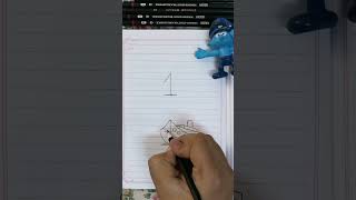 تعليم رسم الأرقام الإنجليزية رقم 1 وتحويله إلى مركب Drawing a boat from number 1