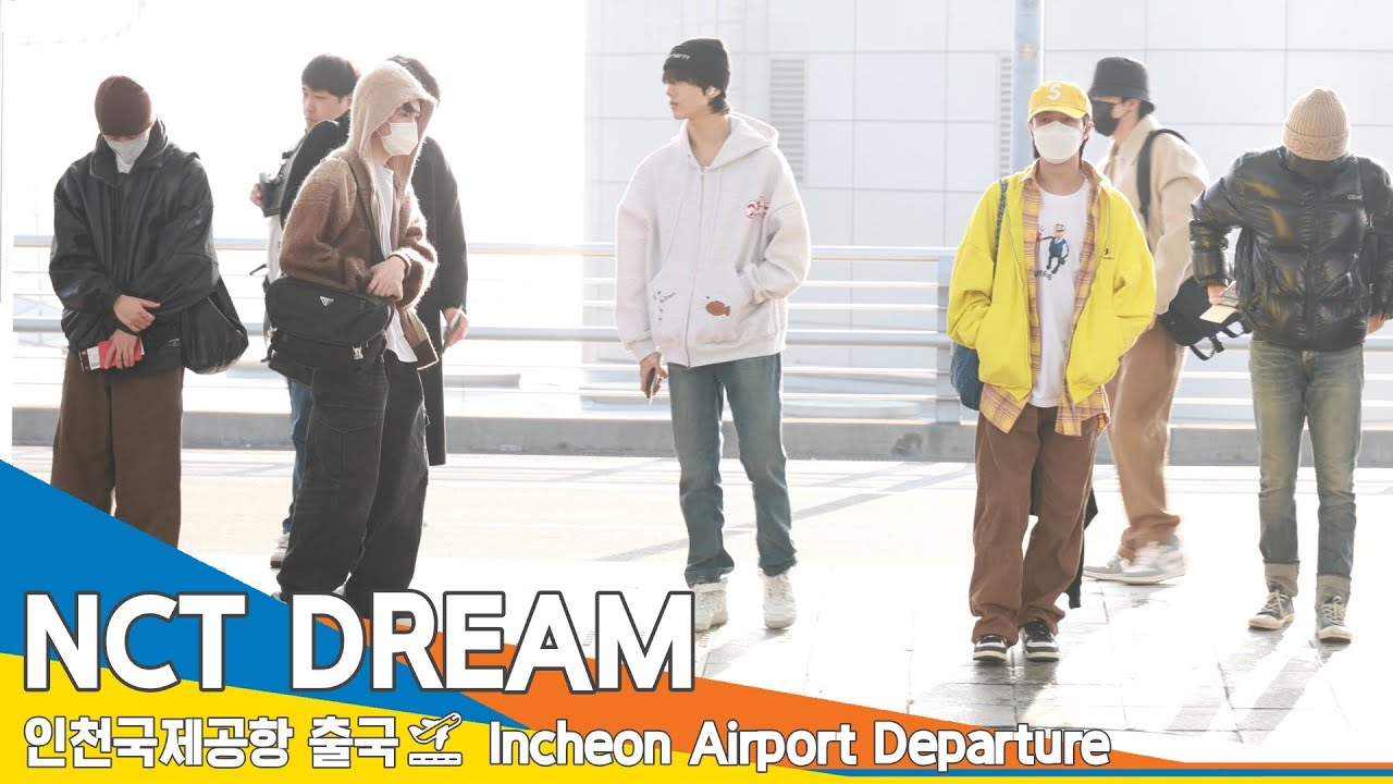 [4K] 엔씨티드림, 7DREAM 'HAPPY NEW YEAR'✈️인천공항 출국 24.1.1 #NCTDREAM #Newsen