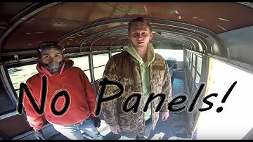 School Bus Conversion: Back Panel Removal #21