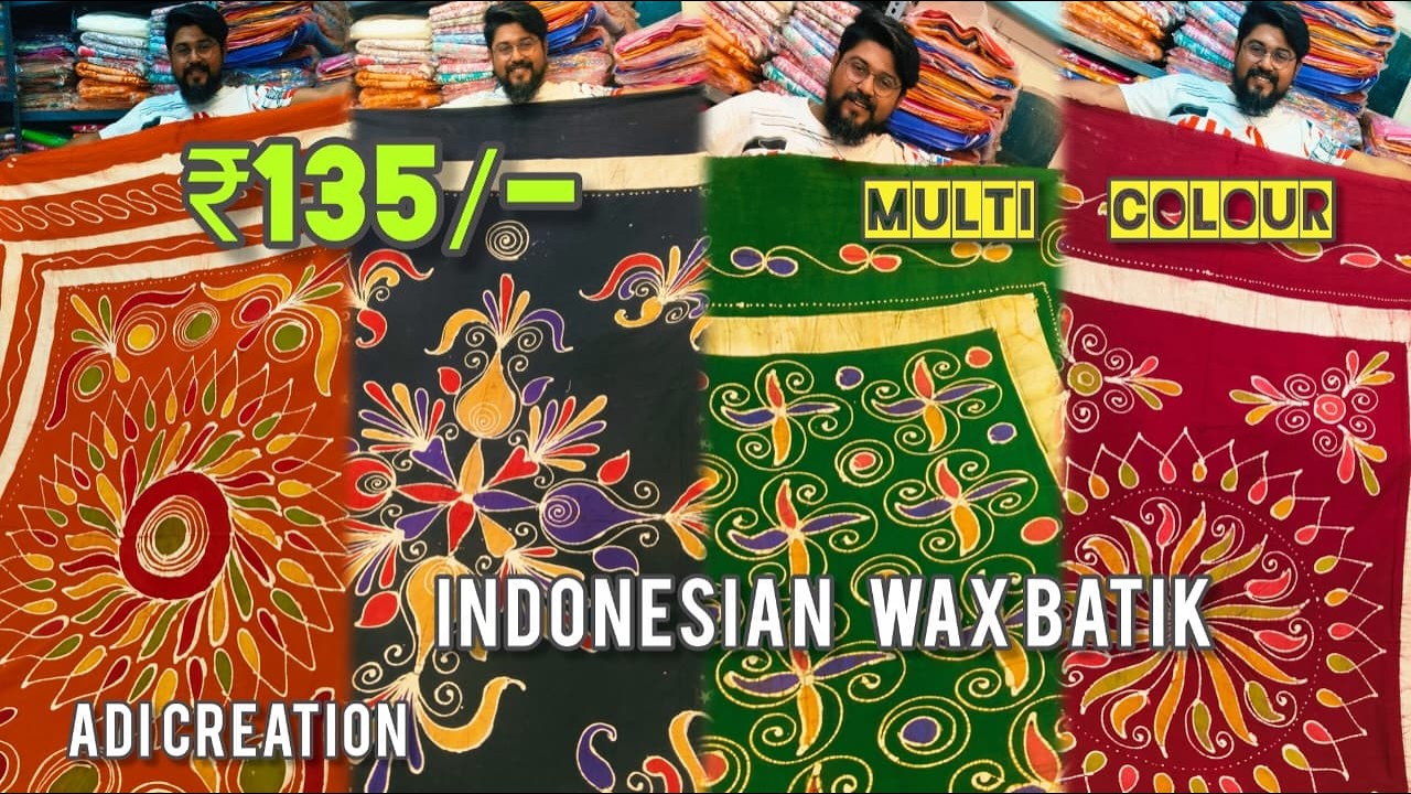 🔥MULTI COLOR🔥 INDONESIAN WAX BATIK🔥 RS.135/-🔥