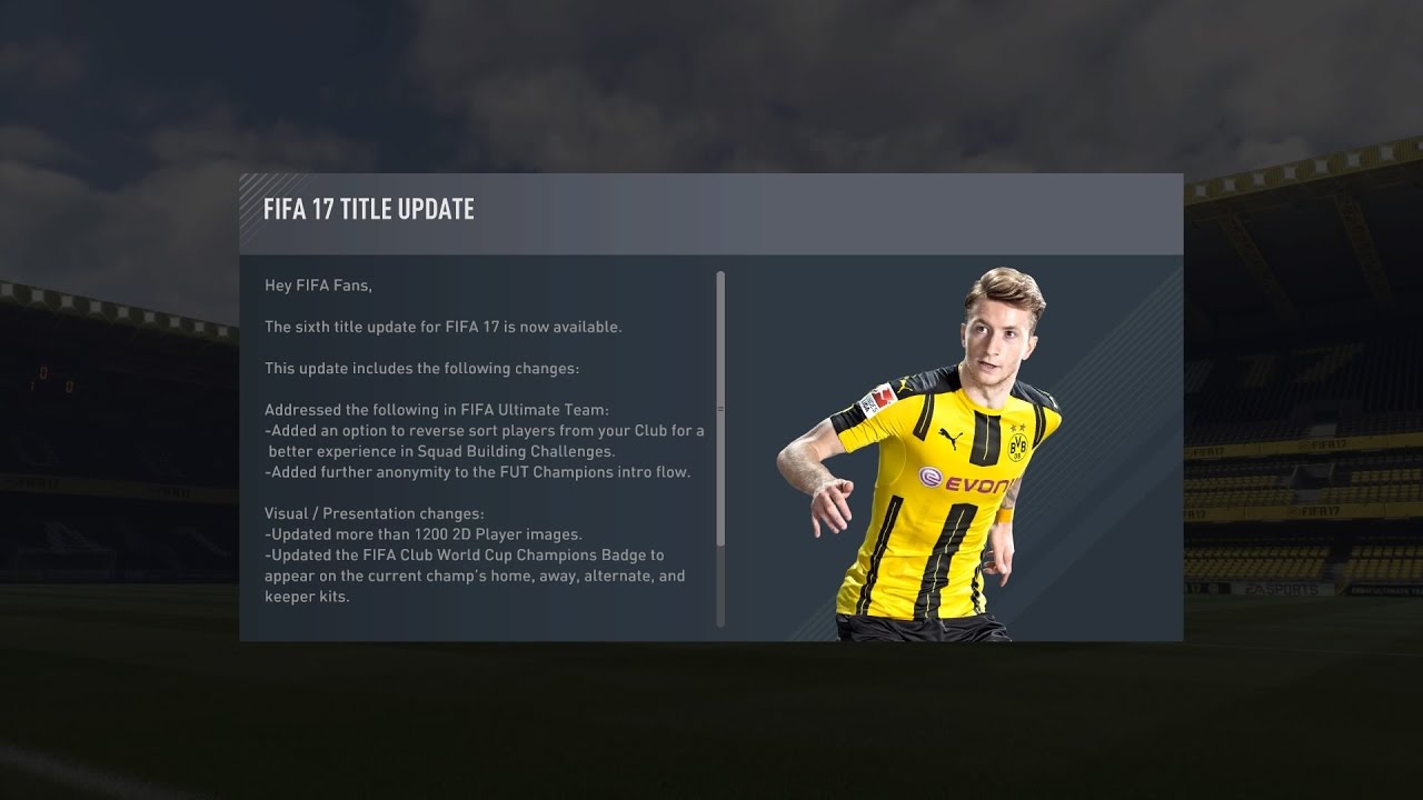 Fifa Update 1.07 Fifa Update 1.07