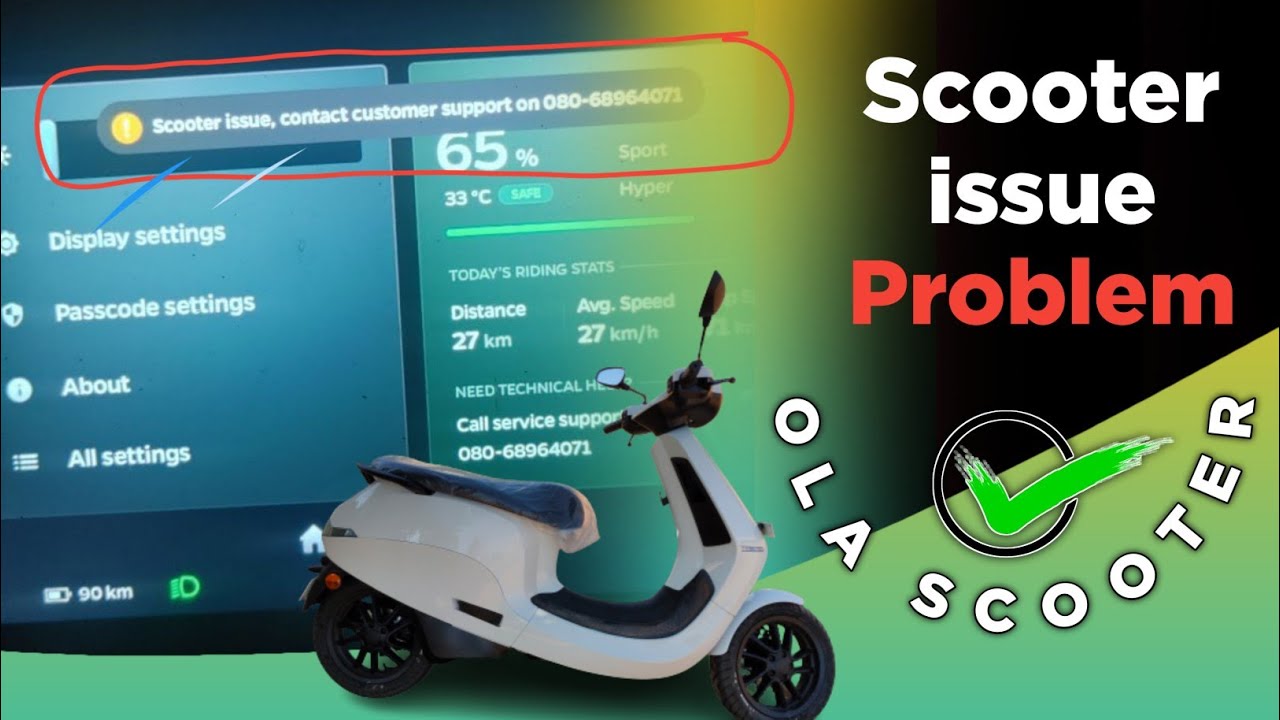 OLA Scooter Issue Problem Solution | Contact Customer Support Problem | OLA Scooter Reboot