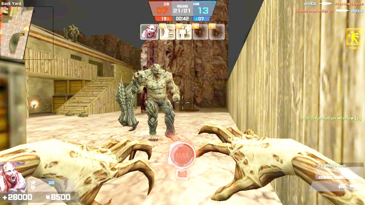 Counter-Strike Nexon: Zombies - Zombie Evolution Mod Online gameplay on Militia map