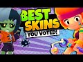 (NEW) The Best Skins For EVERY Brawler V2! | 17,000 Votes!