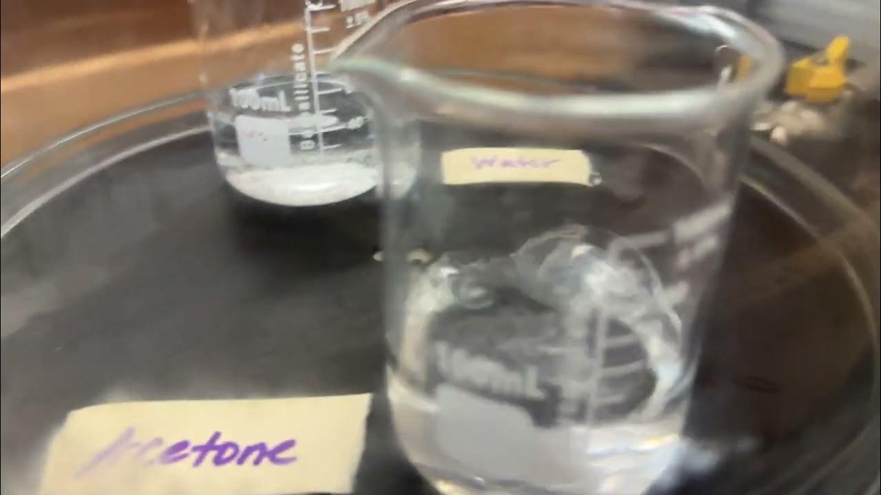 Vapor Pressure Effect on Boiling Point Acetone & Water in a Vacuum