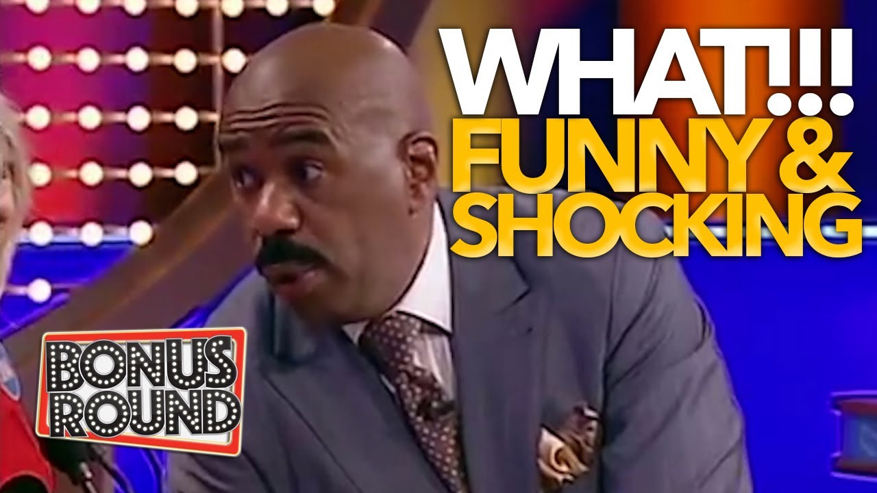 YOU DO WHAT!?!? FUNNY & OUTRAGEOUS Answers On Family Feud With Steve HARVEY  Asking The Questions - YouTube