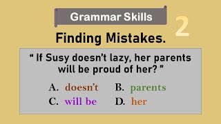 Grammar Practice Test | Finding Mistakes 2 | Grammar Error Identification