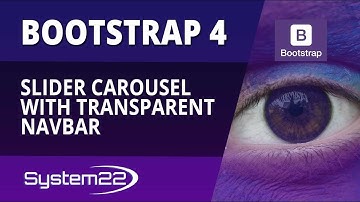 Bootstrap 4 Basics Slider Carousel With A Transparent Navbar