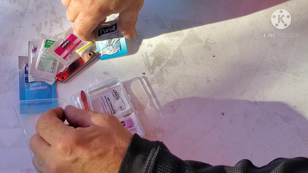 dollar tree first aid kit, improved! Great glove box kit for dirt cheap