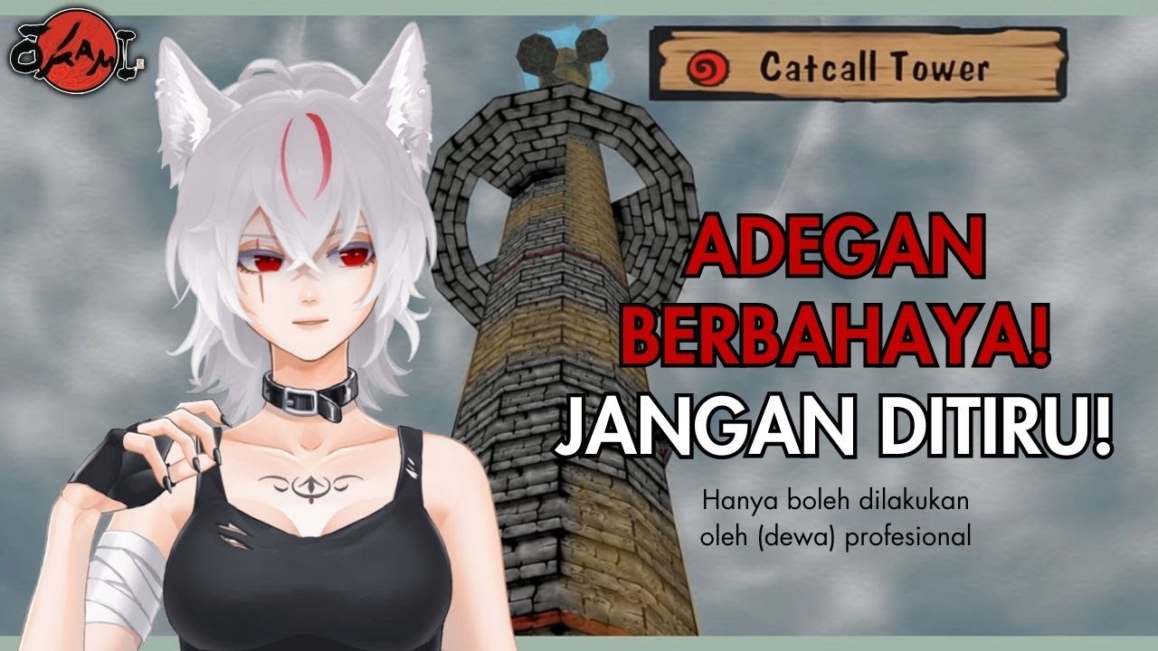 🐺 【Okami 13】Catcall Tower! Fenkami ngelakuin atraksi ekstrim?! YouTube