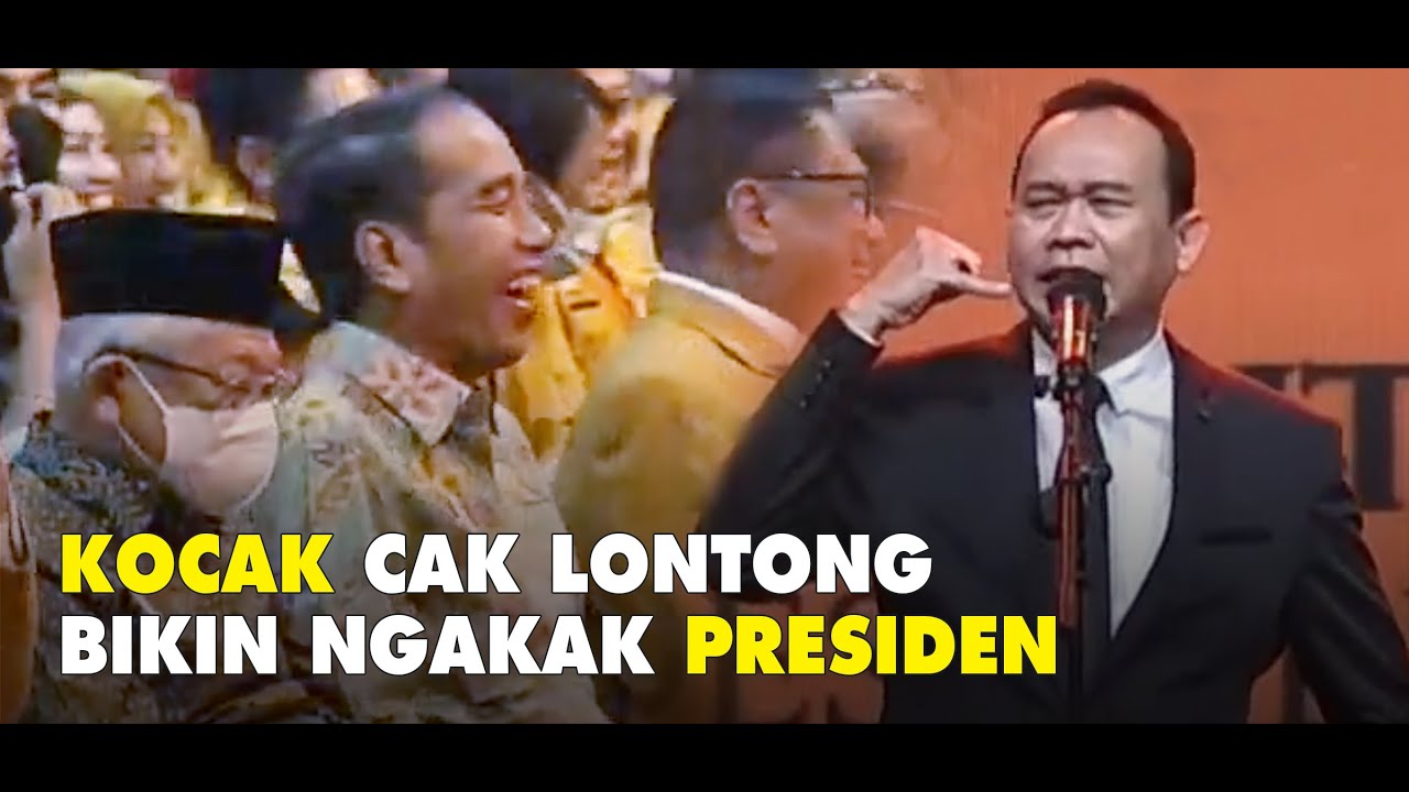 Cak Lontong, Bikin Ngakak Presiden Jokowi & KH. Ma'ruf Amin. Sindir Elon Musk, Amerika Lebay & DP 0
