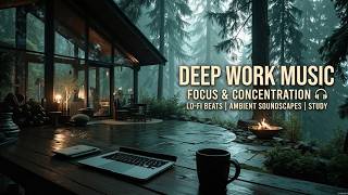 Deep focus music | dark ambient work music for coding & intense productivity in the forest