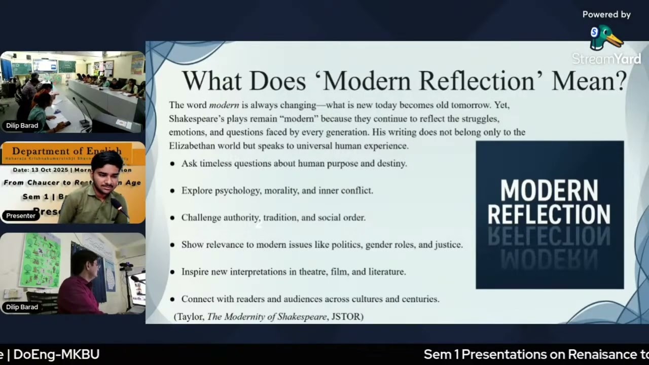 Modern Reflection in Shakespeare's play