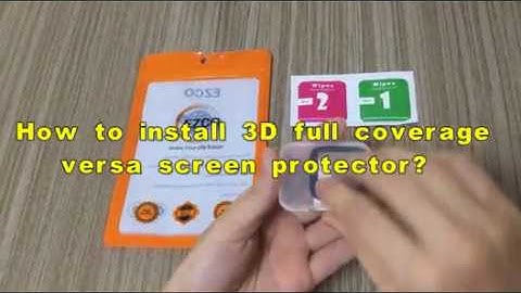 Full Coverage Versa Screen Protector Installation Video