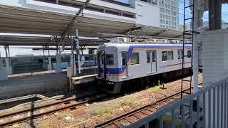 ジョイント音を立てて和歌山市駅を発車するサザン34号なんば行き！
