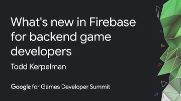 Cloud Firestore for Game Developers (Google Games Dev Summit)