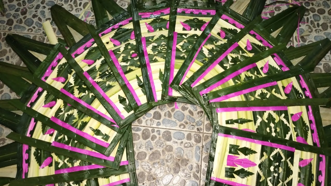 Cara Membuat Lamak Bahan 3 Lembar Janur YouTube