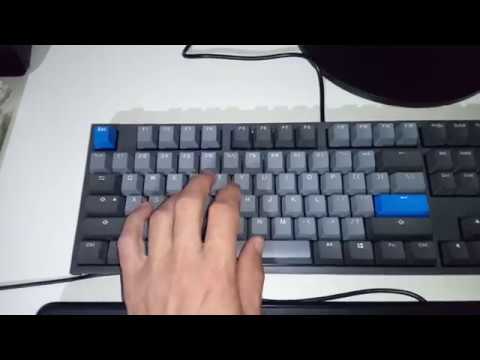 Ducky One 2 Skyline Sound Test And Keycaps Review Youtube