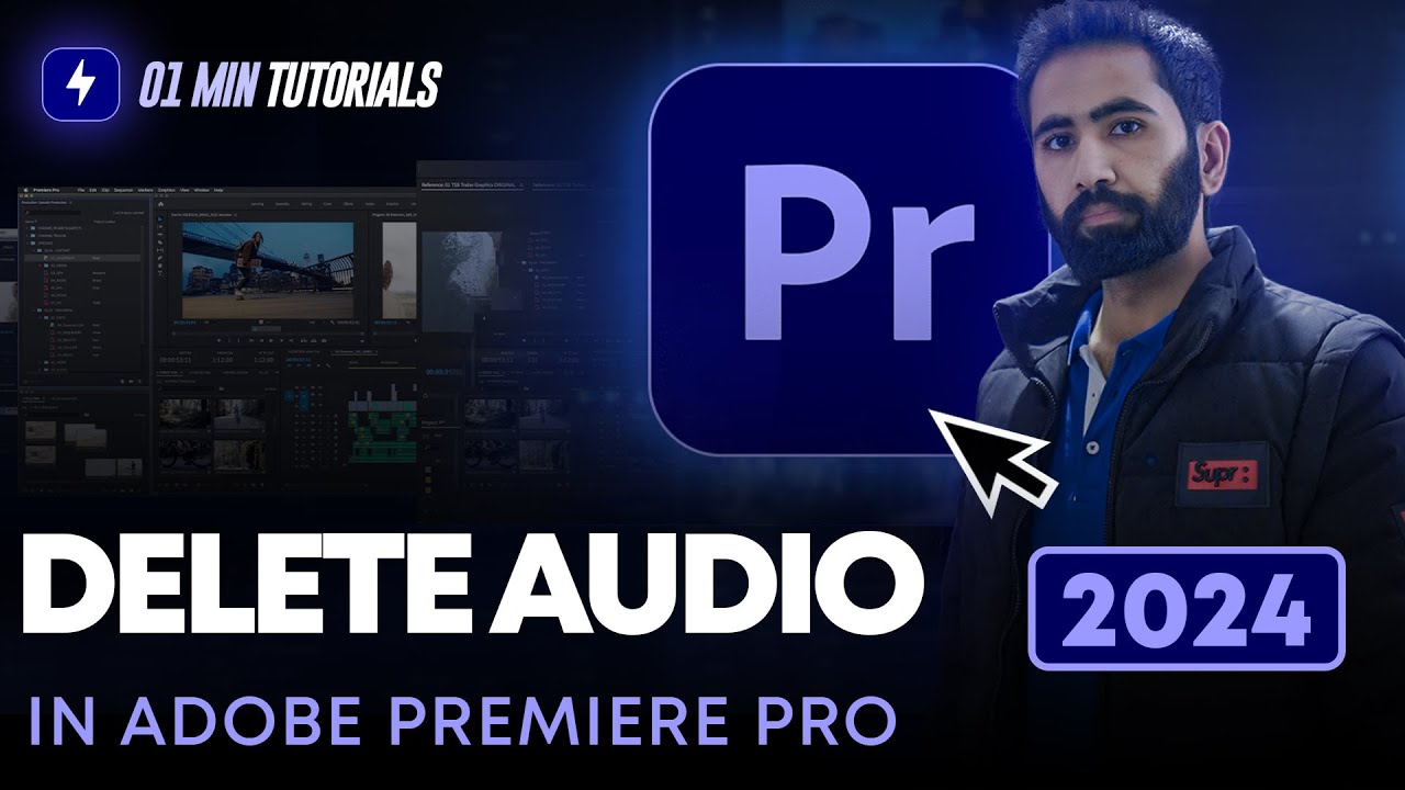 How to Delete Audio in Adobe Premiere Pro 2024 | Remove Audio Premiere ...