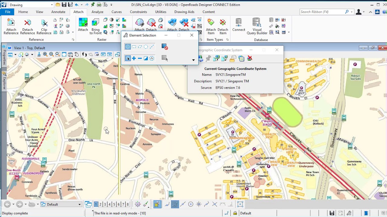 Integrate Bentley Map; OpenRoads Designer and AECOsim - YouTube