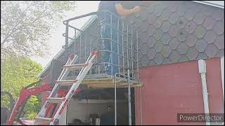 Barn gable end repair  pt1