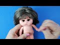 Волосы для куклы из атласной ленты