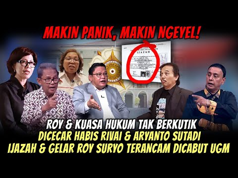ROY & KUASA HUKUM MATI KUTU DICECAR RIVAI & ARYANTO SUTADI❗GELAR & IJAZAH ROY TERANCAM DICABUT