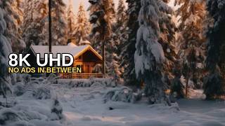 8K UHD Winter Screensaver with Music | Snow for TV & Sleep | No Ads screenshot 4