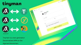 DeFi on Algorand: Introducing The Tinyman Decentralised Exchange - Create & Trade Your Algo Assets