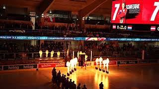 IIHF 2024 last match AUT-NED Opening Ceremony