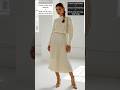 Stylish Winter Outfit Ideas For Women | Old Money Monochrome Outfits | White Outfit Idea For Women 🤍