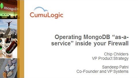 Operating your MongoDB database 