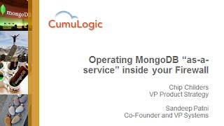 Operating your MongoDB database 'as a service' inside your firewall
