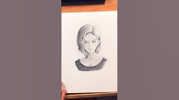 The process of making Android 18 in 12 seconds #fypシ゚viral #myart