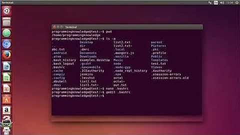 Ubuntu Lesson 25: Bashrc File - Tutorial For Beginners
