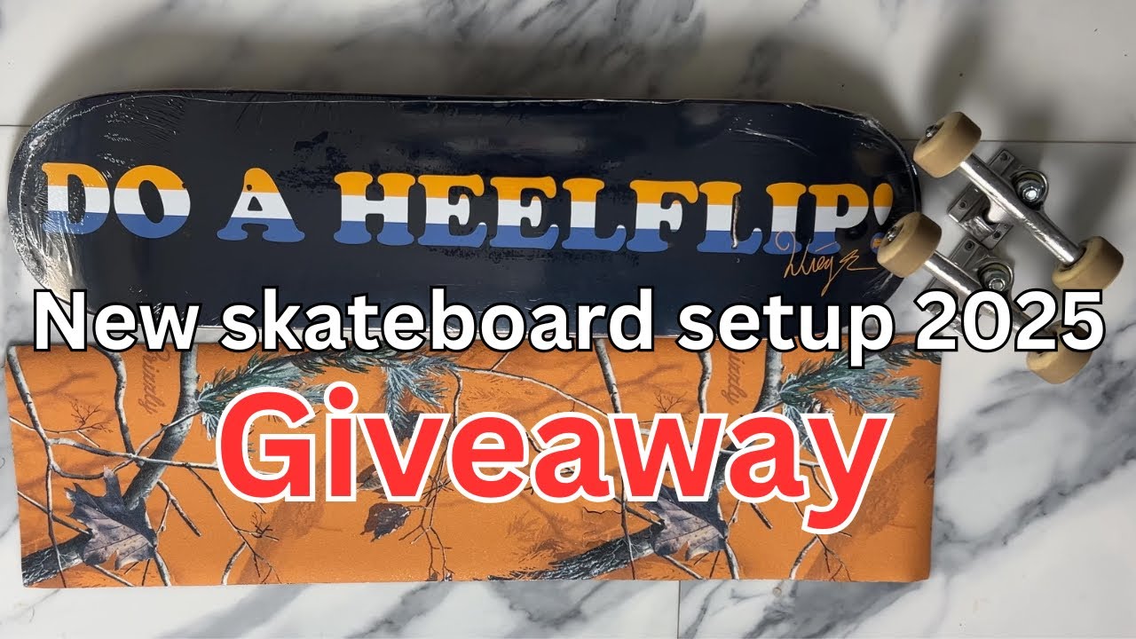 New Skateboard Setup 2025 - Giveaway - YouTube