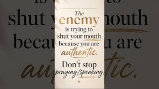 Keep speaking/singing/Praying/preaching/writing….! You gift is a blessing