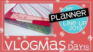 Vlogmas Day 18 | My 2019 Planner Line Up