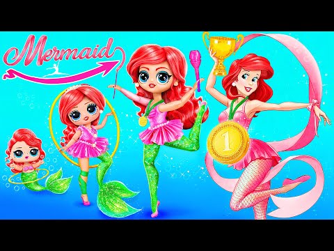 Ariel, a Kis Hableány Felnő! Hableány Tornász Lett! DIY és LOL OMG kézműves